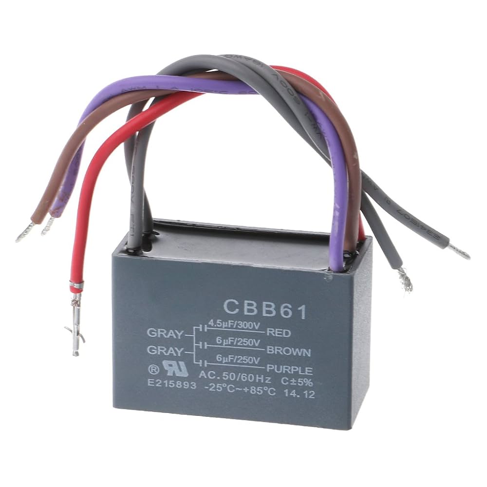 Amazon.com: ANG-puneng Safe CBB61 Ceiling Fan Capacitor 4.5